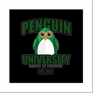 Penguin University - Green Posters and Art